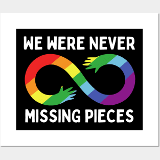 Autistic Rainbow Infinity Design Posters and Art